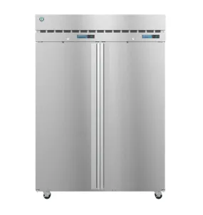 Hoshizaki DT2A-FS 55" Two Section Dual Temp Upright Refrigerator/Freezer, Full Stainless Doors with Lock