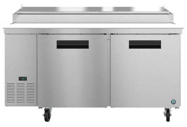 Hoshizaki PR67A 67" Refrigerator Two Section Pizza Prep Table, 2 Door Stainless