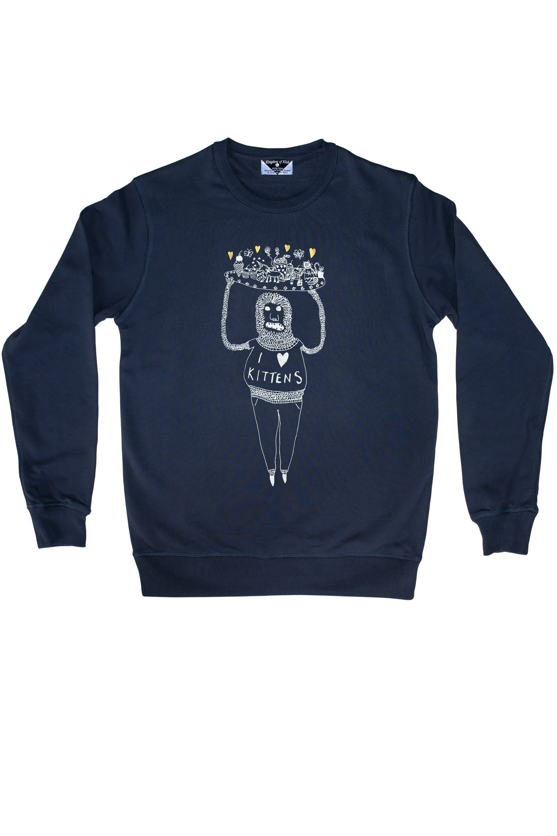 I Heart Kittens Royal Sweatshirt