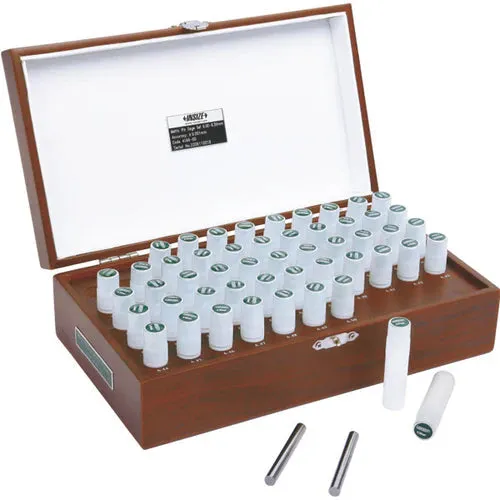 Insize (1-5MM) 41 Pin Gauge Set 4166-411, DIN 2267 Grade 1 HRC62-65,  - 1 μm