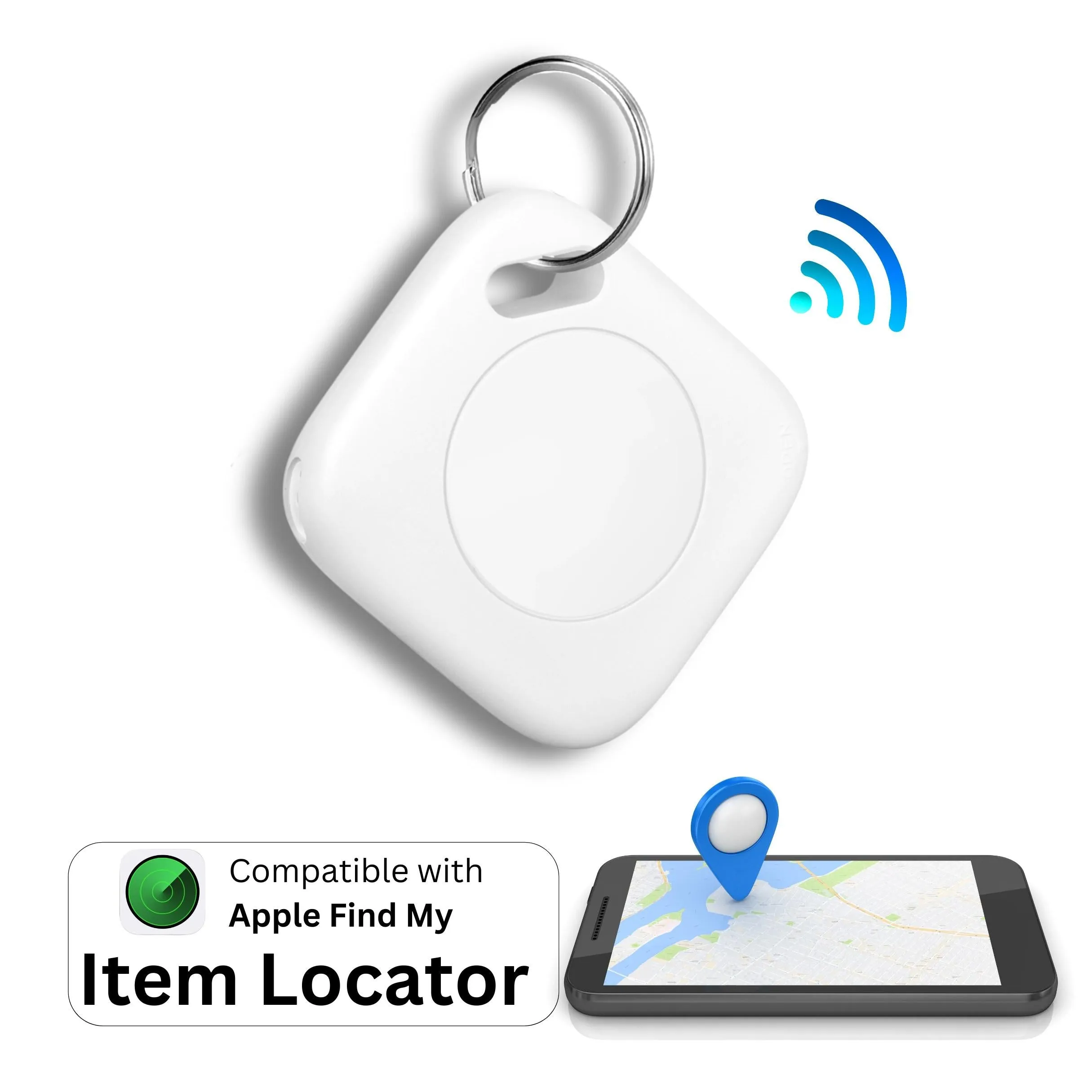(iOS only)Smart Anti Loss Tracker Tracking Tag - Works with Apple Find My app,Item Finders Key Finder Locator Tracker Device,wallet safety