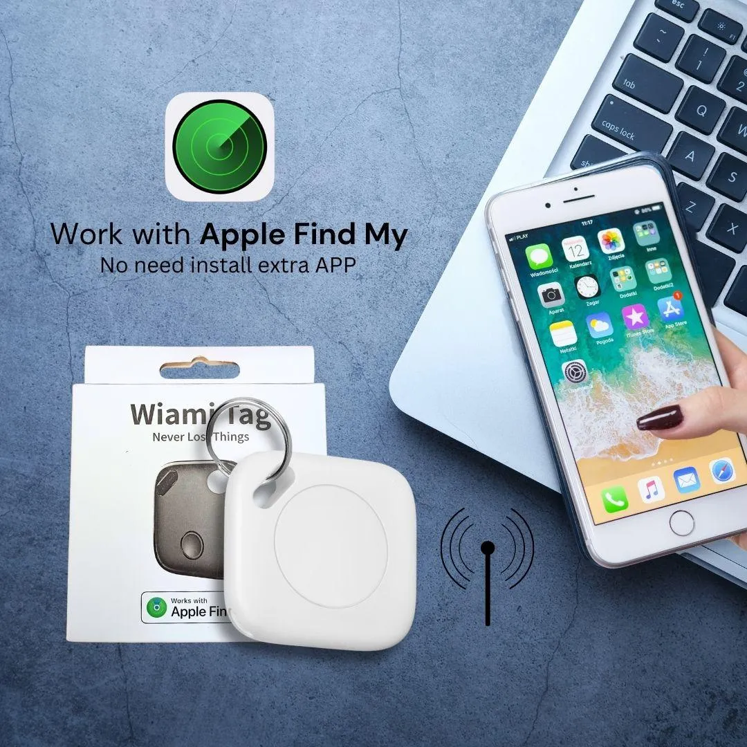 (iOS only)Smart Anti Loss Tracker Tracking Tag - Works with Apple Find My app,Item Finders Key Finder Locator Tracker Device,wallet safety