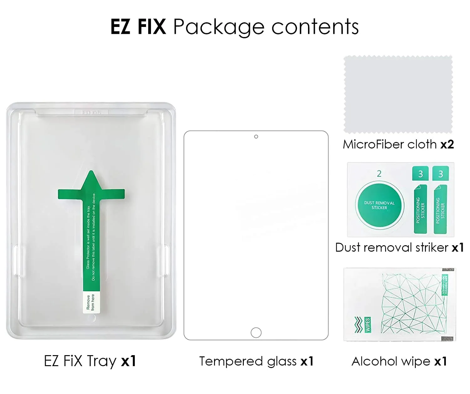 iPad 10.5 Tempered Glass Screen Protector Guard | EZ FIT - 1 Pack