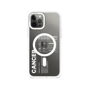 iPhone 12 Pro Max Warning Cancer Phone Case MagSafe Compatible