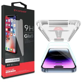 iPhone 14 Pro Max Tempered Glass Screen Protector Guard | EZ FIT - 2 Pack
