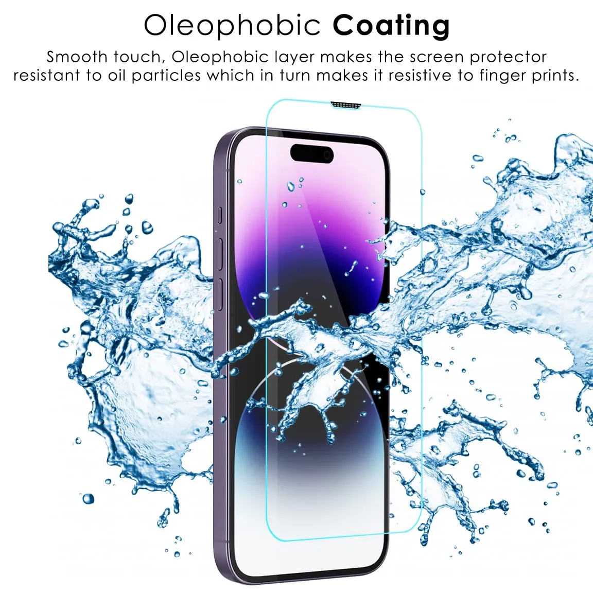iPhone 14 Pro Max Tempered Glass Screen Protector Guard | EZ FIT - 2 Pack