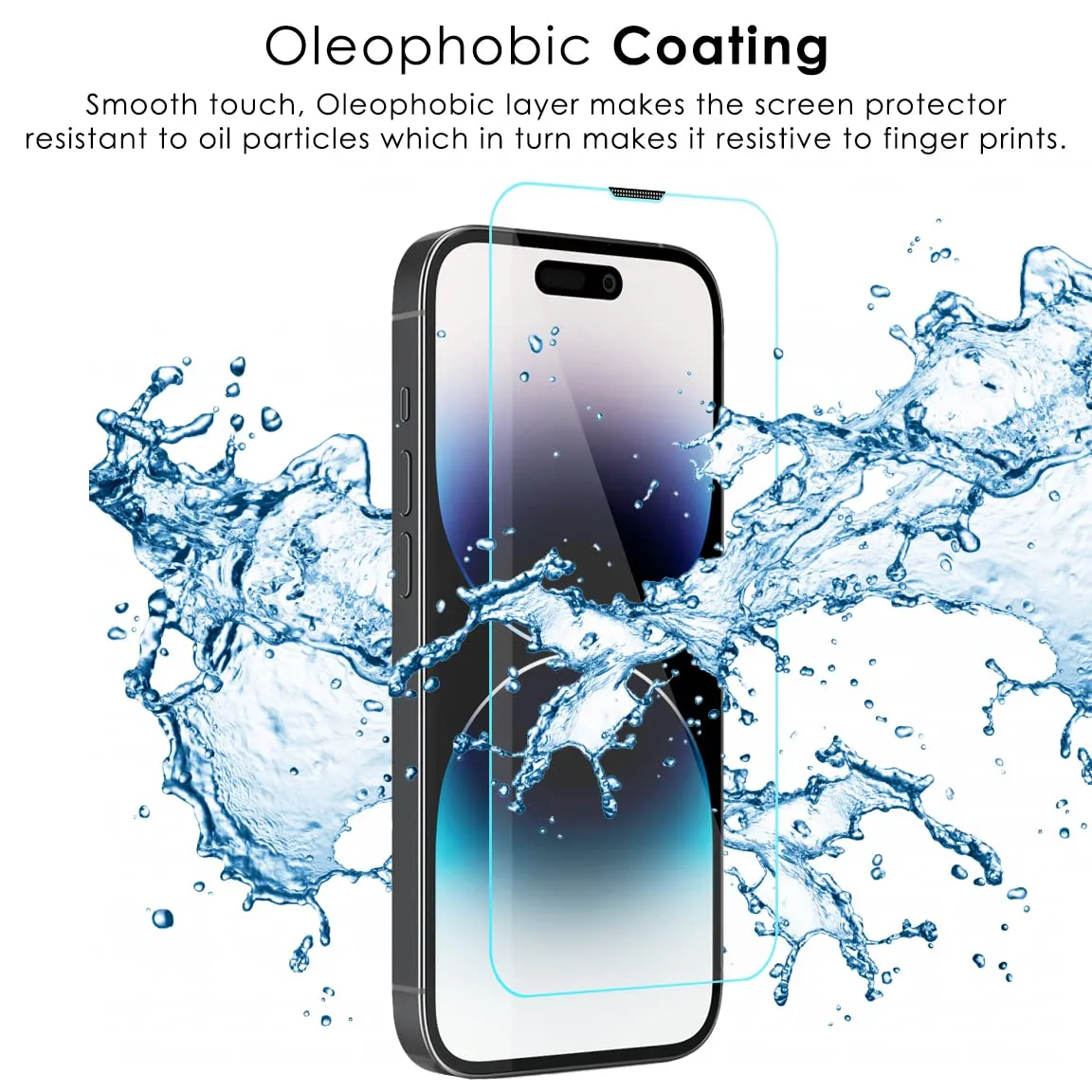iPhone 14 Pro Tempered Glass Screen Protector Guard | EZ FIT - 2 Pack