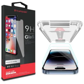 iPhone 14 Pro Tempered Glass Screen Protector Guard | EZ FIT - 2 Pack