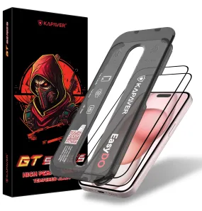iPhone 15 Easy DO Tempered Glass Screen Protector Guard | GT Series (Clear) - 2 Pack