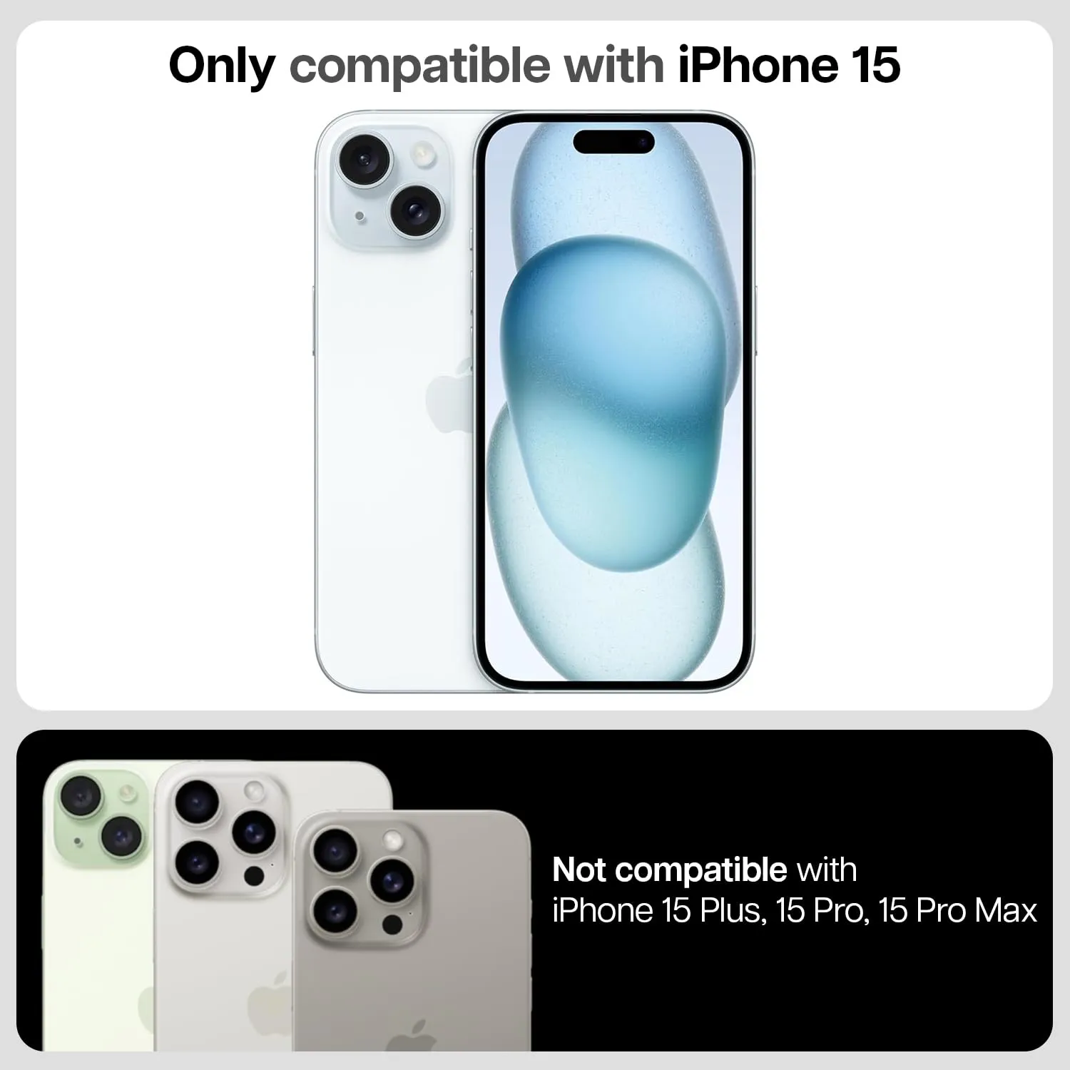 iPhone 15 Easy DO Tempered Glass Screen Protector Guard | GT Series (Matte)- 1 Pack