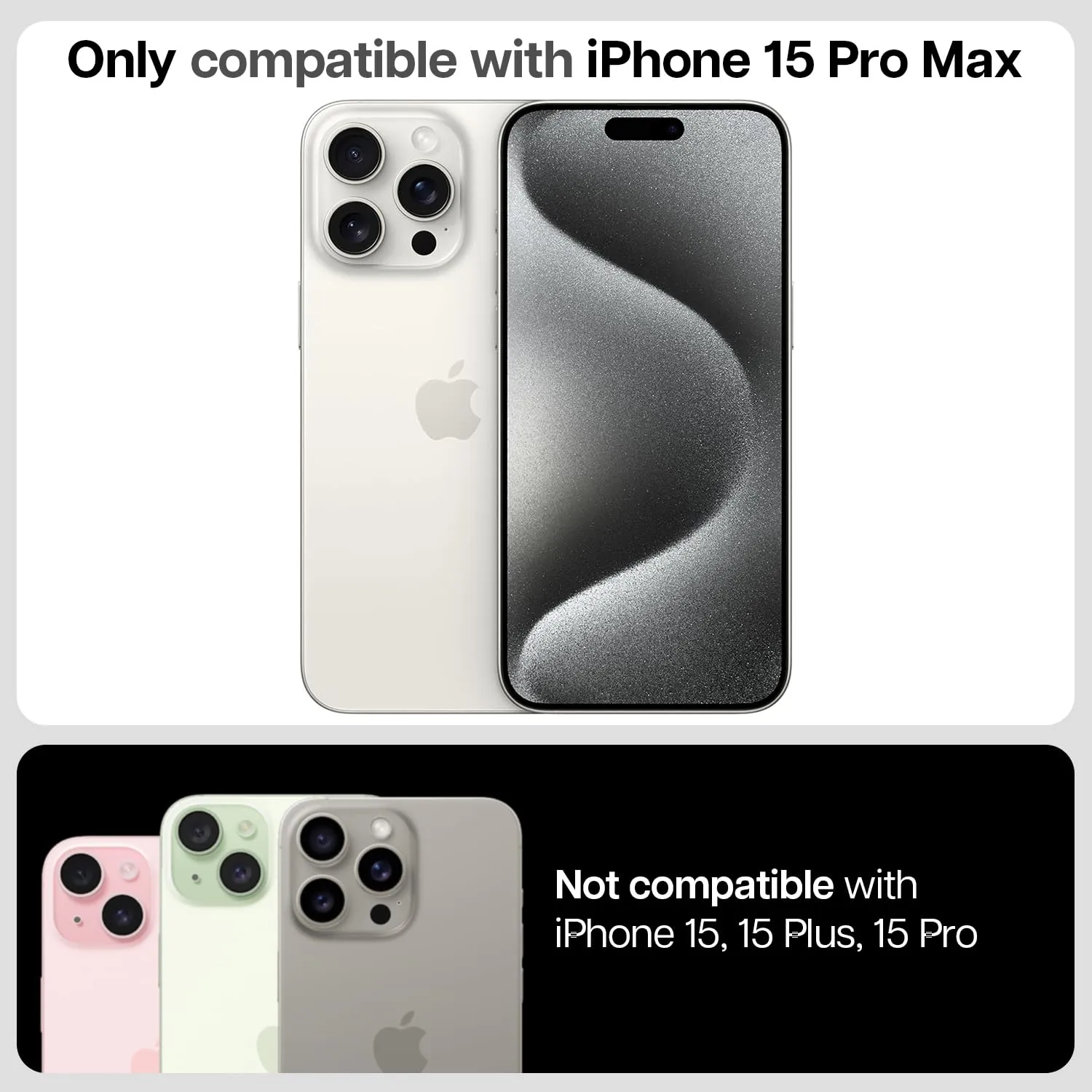 iPhone 15 Pro Max Easy DO Tempered Glass Screen Protector Guard | GT Series (Matte) - 1 Pack (Matte) - 1 Pack