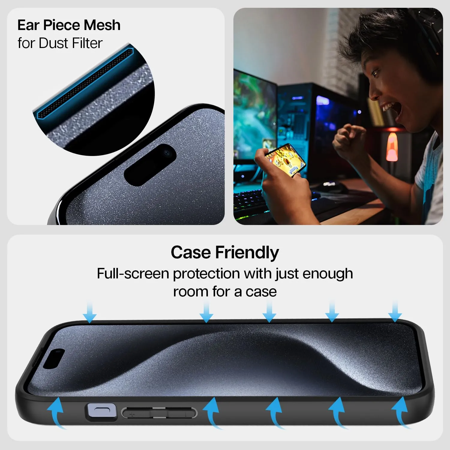iPhone 15 Pro Max Easy DO Tempered Glass Screen Protector Guard | GT Series (Matte) - 1 Pack (Matte) - 1 Pack