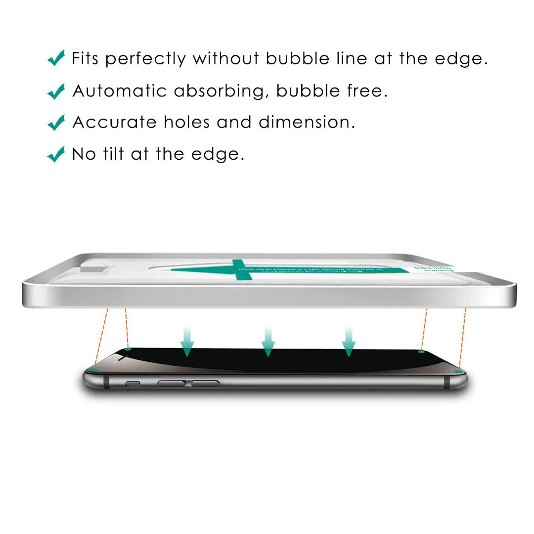 iPhone 7 Plus/iPhone 8 Plus Tempered Glass Screen Protector Guard | EZ FIT - 2 Pack