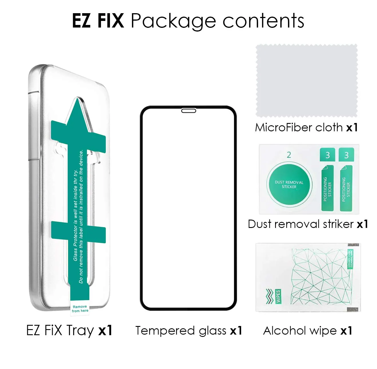 iPhone XR / iPhone 11 Tempered Glass Screen Protector Guard | EZ FIT - 1 Pack