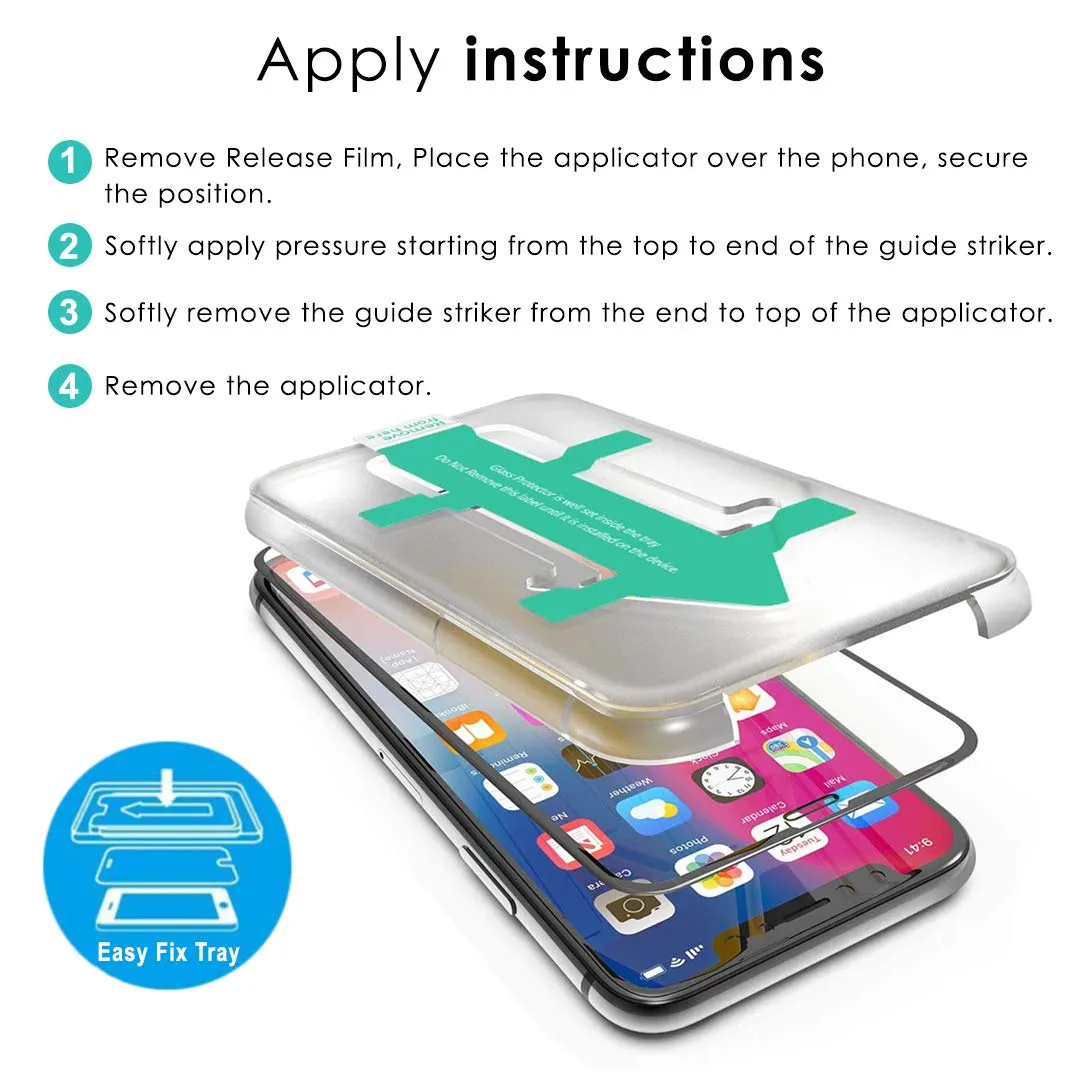 iPhone XR / iPhone 11 Tempered Glass Screen Protector Guard | EZ FIT - 1 Pack