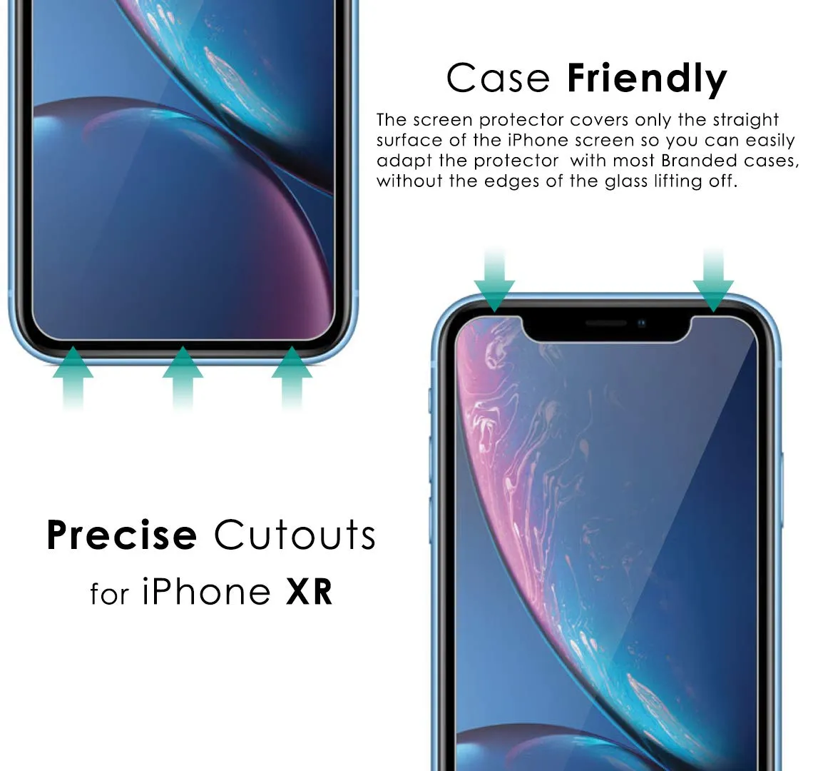iPhone XR/iPhone 11 Tempered Glass Screen Protector Guard | EZ FIT - 2 Pack