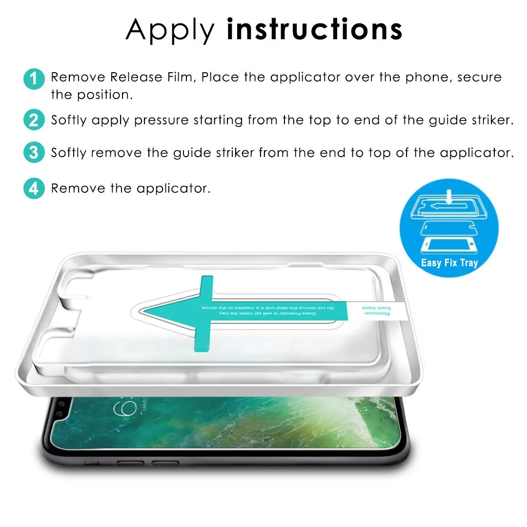 iPhone XR/iPhone 11 Tempered Glass Screen Protector Guard | EZ FIT - 2 Pack