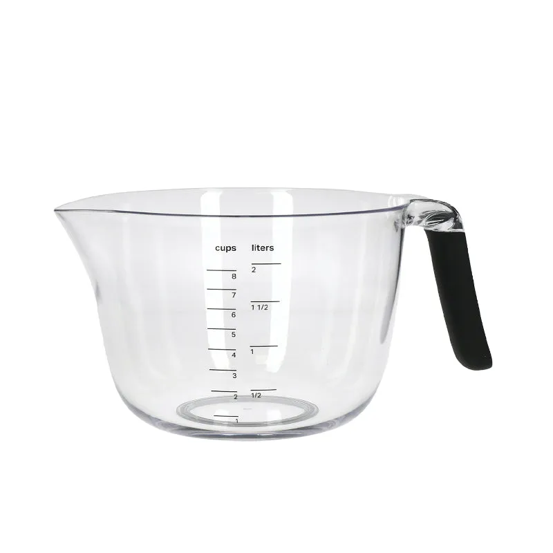 KitchenAid Mixing and Measuring Black Bowl with Handle | 9 x 7 x 5 inches