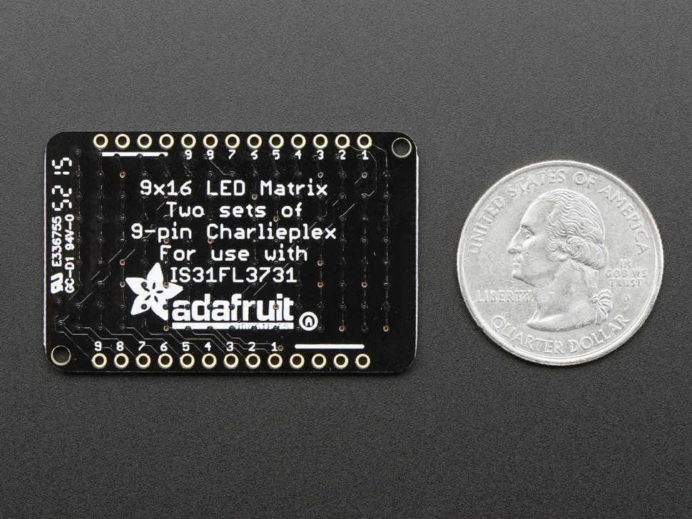 LED Charlieplexed Matrix - 9x16 LEDs - Blue