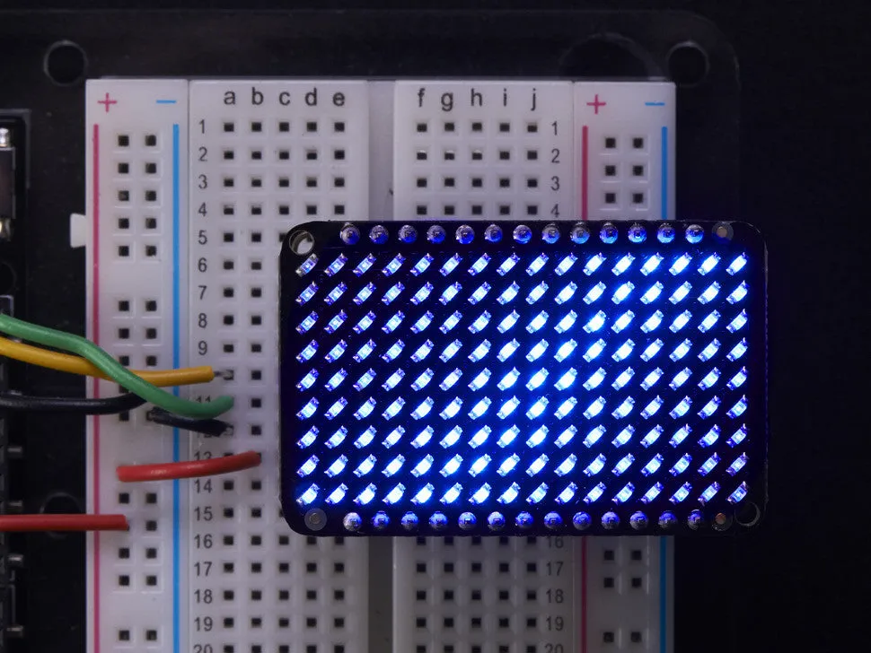 LED Charlieplexed Matrix - 9x16 LEDs - Blue