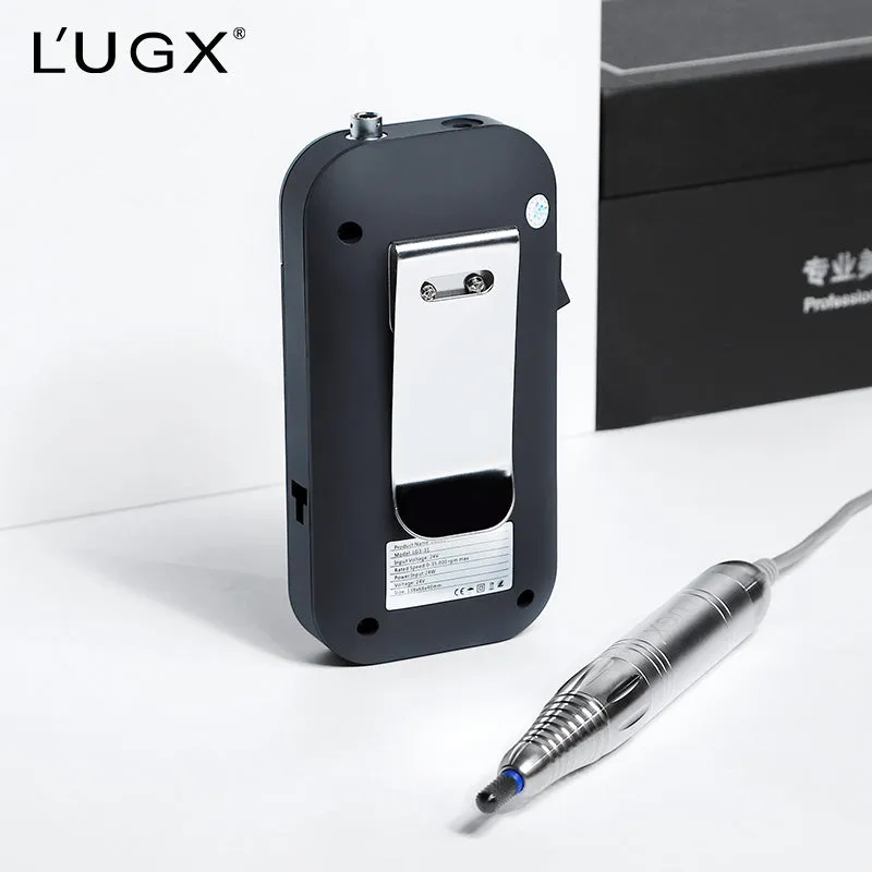 LUGX Brushless E-File/Nail Drill with handpiece stand & premium LUGX drill bit
