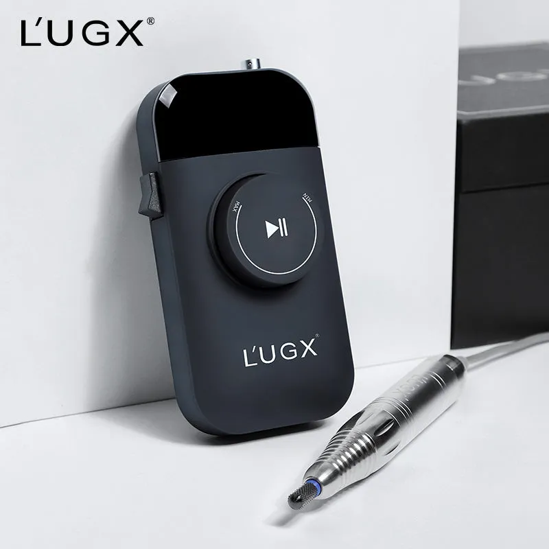 LUGX Brushless E-File/Nail Drill with handpiece stand & premium LUGX drill bit