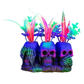 Marina iGlo Ornament - 3 Skulls with Plants