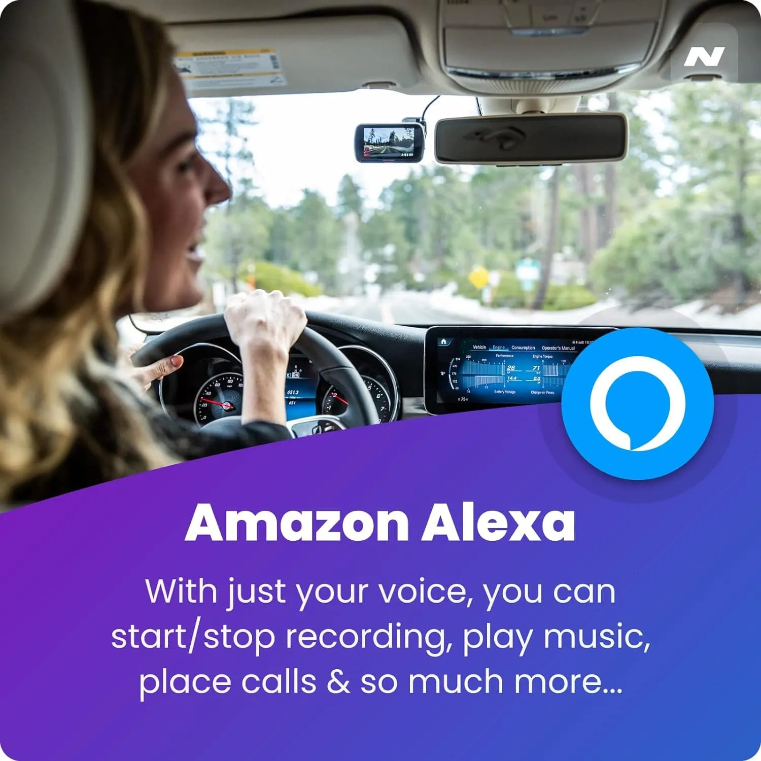 Nextbase 622GW Dash Cam Full 4K/30fps UHD Recording In Car DVR Camera- 140° Front- Wi-Fi, GPS, Bluetooth- Super Slow Motion @ 120fps- Image Stabilisation- Night Vision- Alexa Built-in