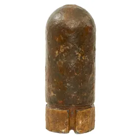 Original Civil War Confederate 3-inch Ordnance Rifle Broun Shell - Ground Dug At Battle of Five Forks Location in Virginia