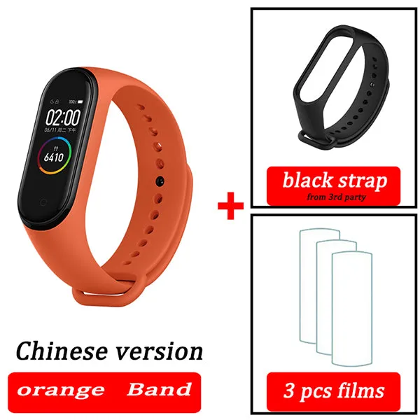 Original XiaoMi  Mi Band 4 Smart Wristband Fitness Bracelet MiBand Band 4 Heart Rate Time Big Touch Screen  Message Smartband