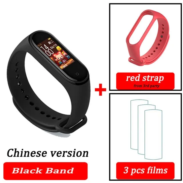 Original XiaoMi  Mi Band 4 Smart Wristband Fitness Bracelet MiBand Band 4 Heart Rate Time Big Touch Screen  Message Smartband