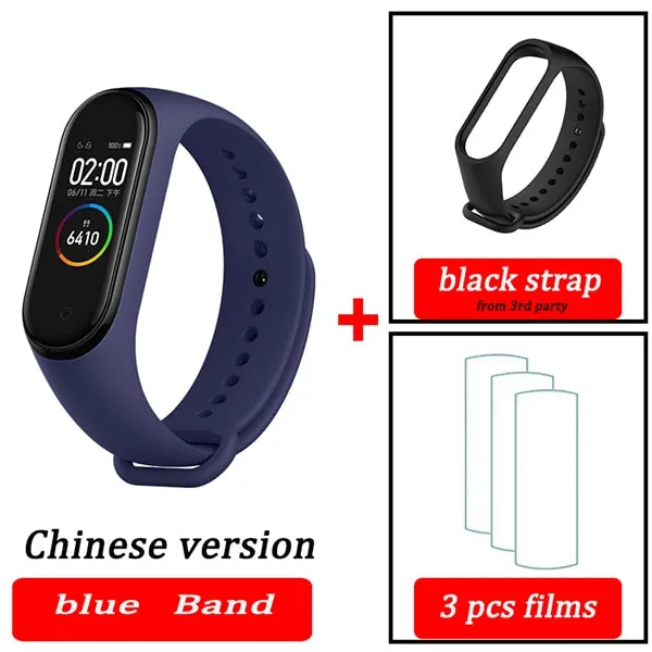 Original XiaoMi  Mi Band 4 Smart Wristband Fitness Bracelet MiBand Band 4 Heart Rate Time Big Touch Screen  Message Smartband