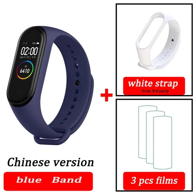 Original XiaoMi  Mi Band 4 Smart Wristband Fitness Bracelet MiBand Band 4 Heart Rate Time Big Touch Screen  Message Smartband
