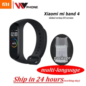 Original XiaoMi  Mi Band 4 Smart Wristband Fitness Bracelet MiBand Band 4 Heart Rate Time Big Touch Screen  Message Smartband