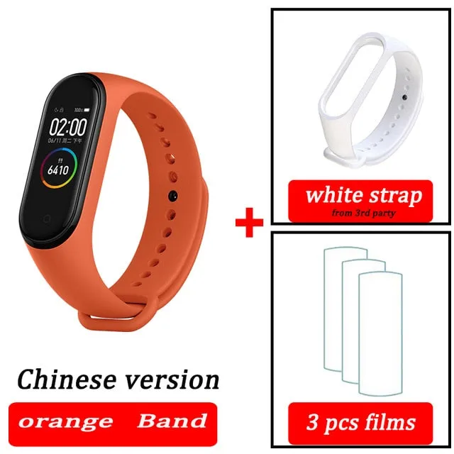 Original XiaoMi  Mi Band 4 Smart Wristband Fitness Bracelet MiBand Band 4 Heart Rate Time Big Touch Screen  Message Smartband