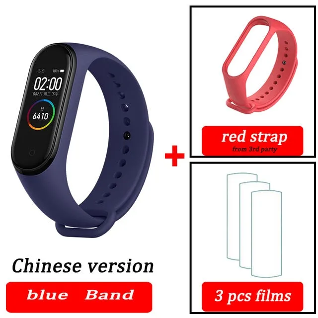 Original XiaoMi  Mi Band 4 Smart Wristband Fitness Bracelet MiBand Band 4 Heart Rate Time Big Touch Screen  Message Smartband