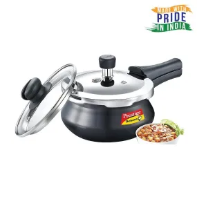 Prestige Deluxe Plus Hard Anodised Duo Handi 2 Litre Cooker with Glass Lid