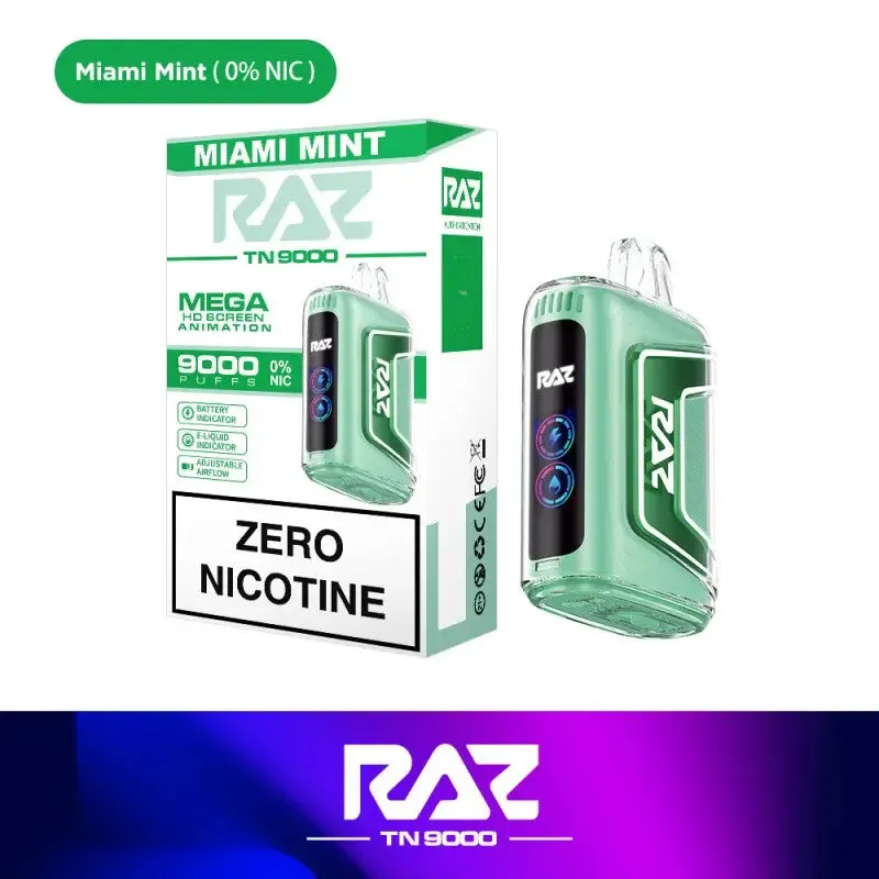 RAZ TN9000 Disposable Vape 0%