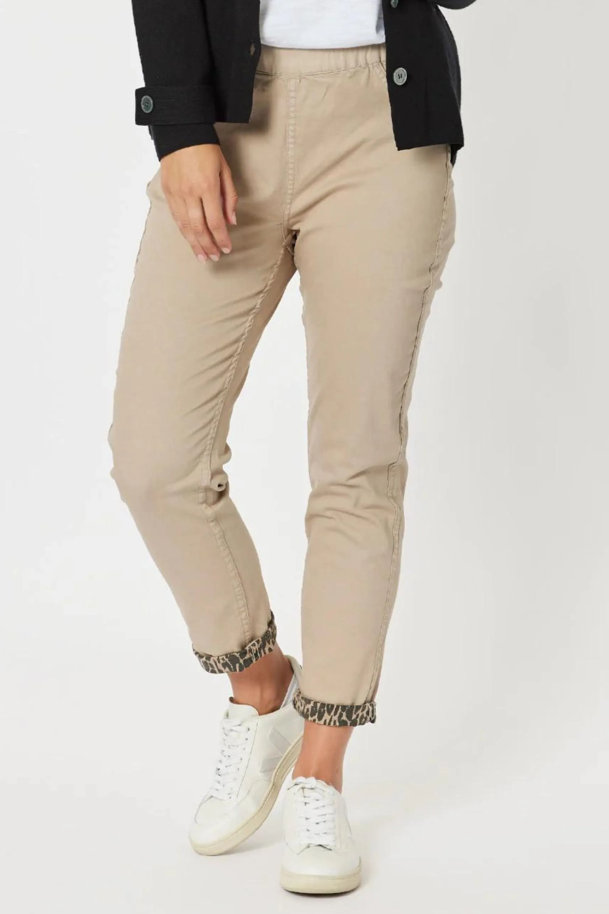REVERSIBLE ANIMAL PRINT JEAN - 45353T