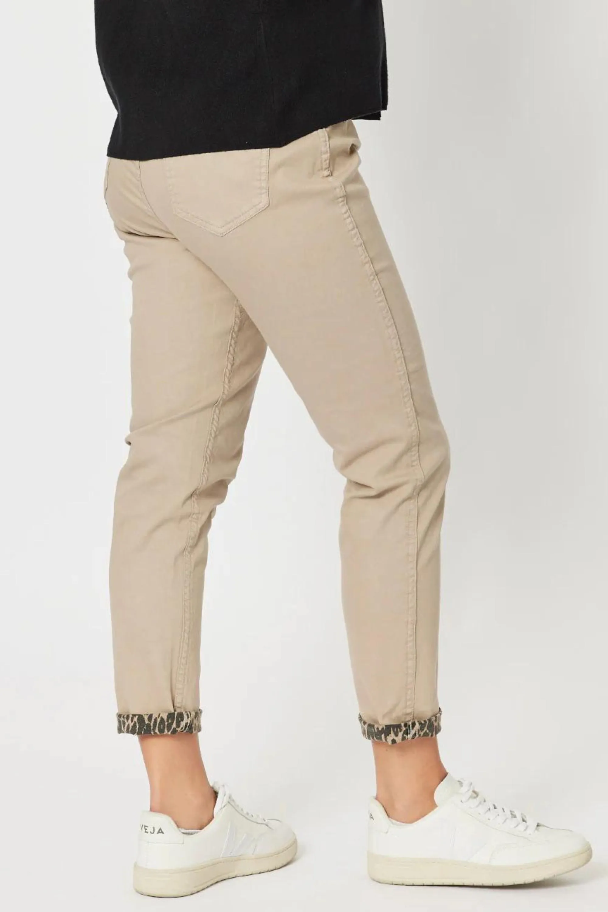 REVERSIBLE ANIMAL PRINT JEAN - 45353T
