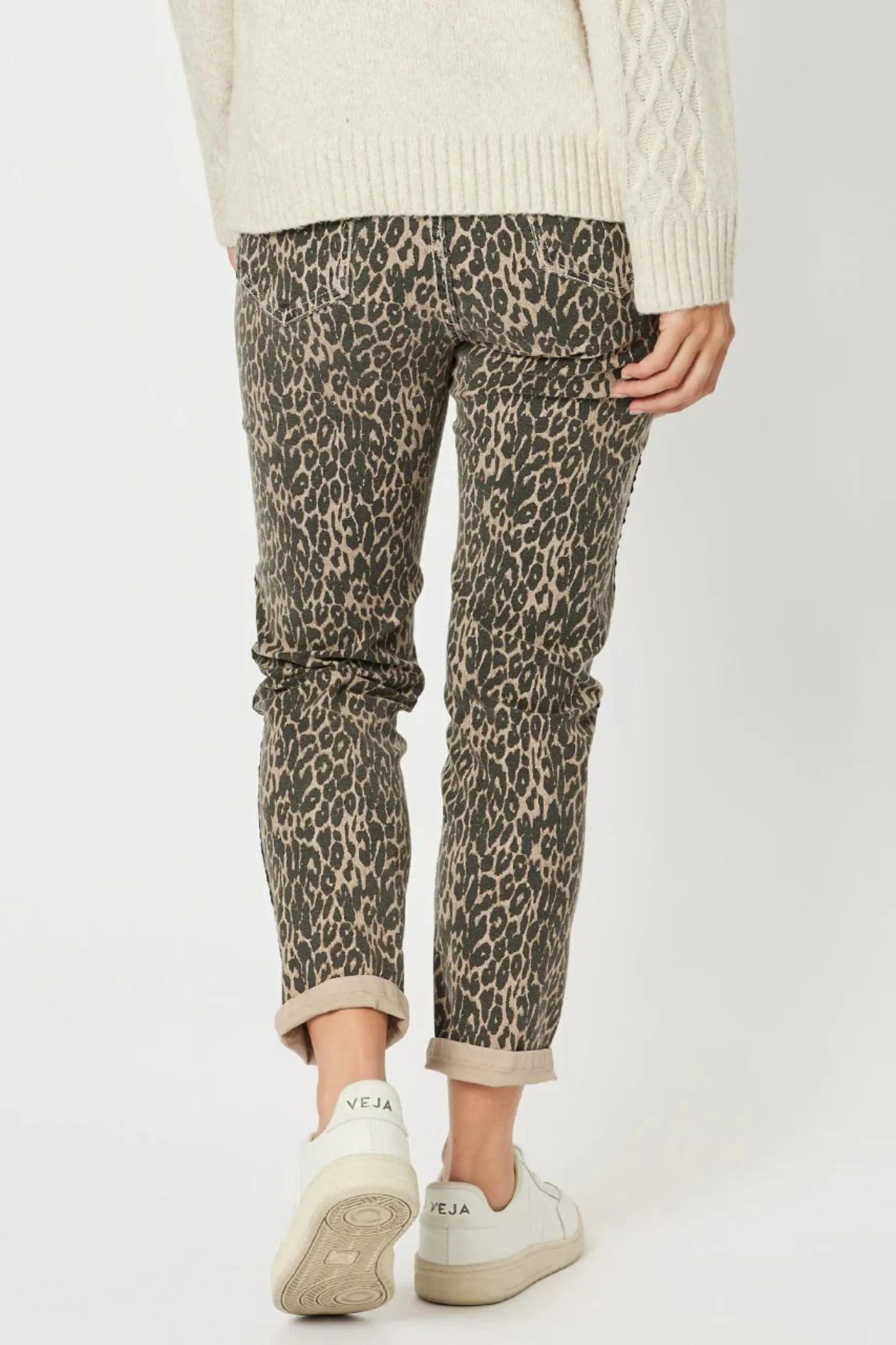 REVERSIBLE ANIMAL PRINT JEAN - 45353T