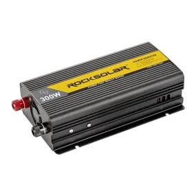 ROCKSOLAR 300W 12V Pure Sine Wave Power Inverter