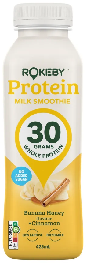 Rokeby  Protein Smoothie Banana Honey   Cinnamon 425ML