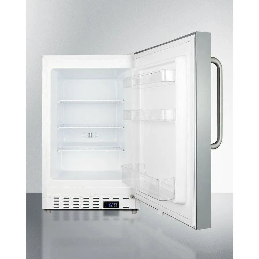 Summit 21 in. Wide and 2.68 Cu. Ft. Freezer with Temperature Alarm - ALFZ36CSS