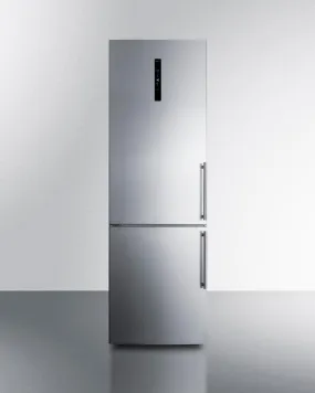 Summit FFBF249SS2IMLHD 24" Wide Bottom Freezer Refrigerator With Icemaker