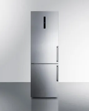 Summit FFBF249SS2LHD 24" Wide Bottom Freezer Refrigerator