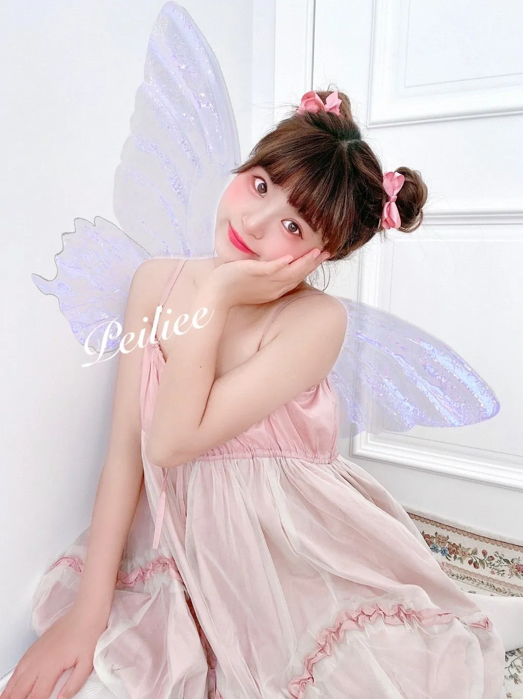 [Sweden warehouse] Escaped Bunny In Peach Flower Garden Dress (designer Arilf)