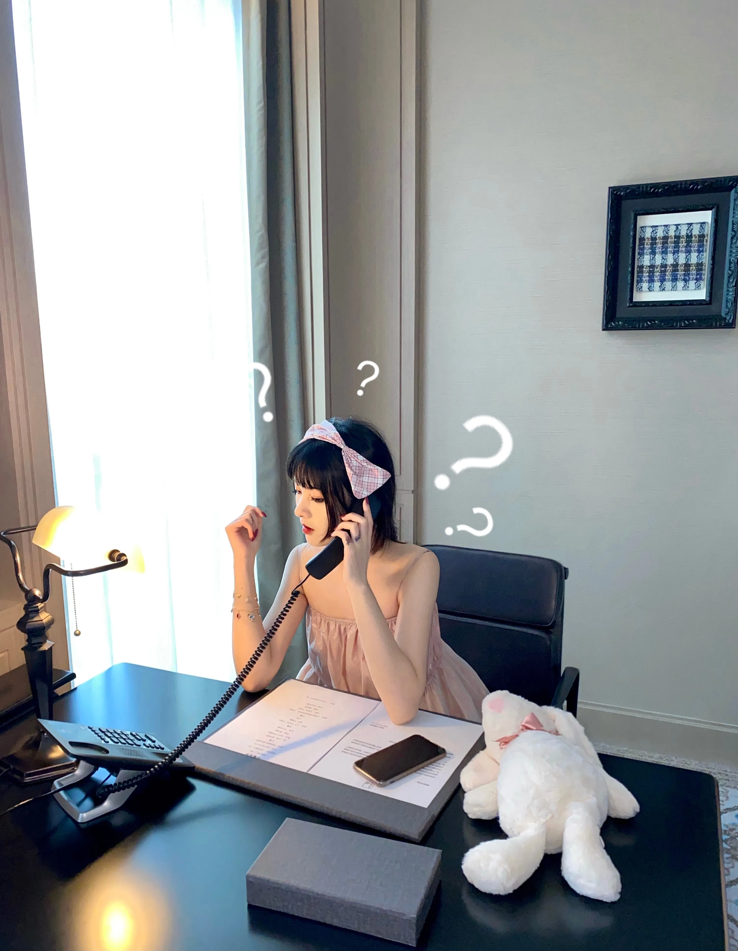 [Sweden warehouse] Escaped Bunny In Peach Flower Garden Dress (designer Arilf)