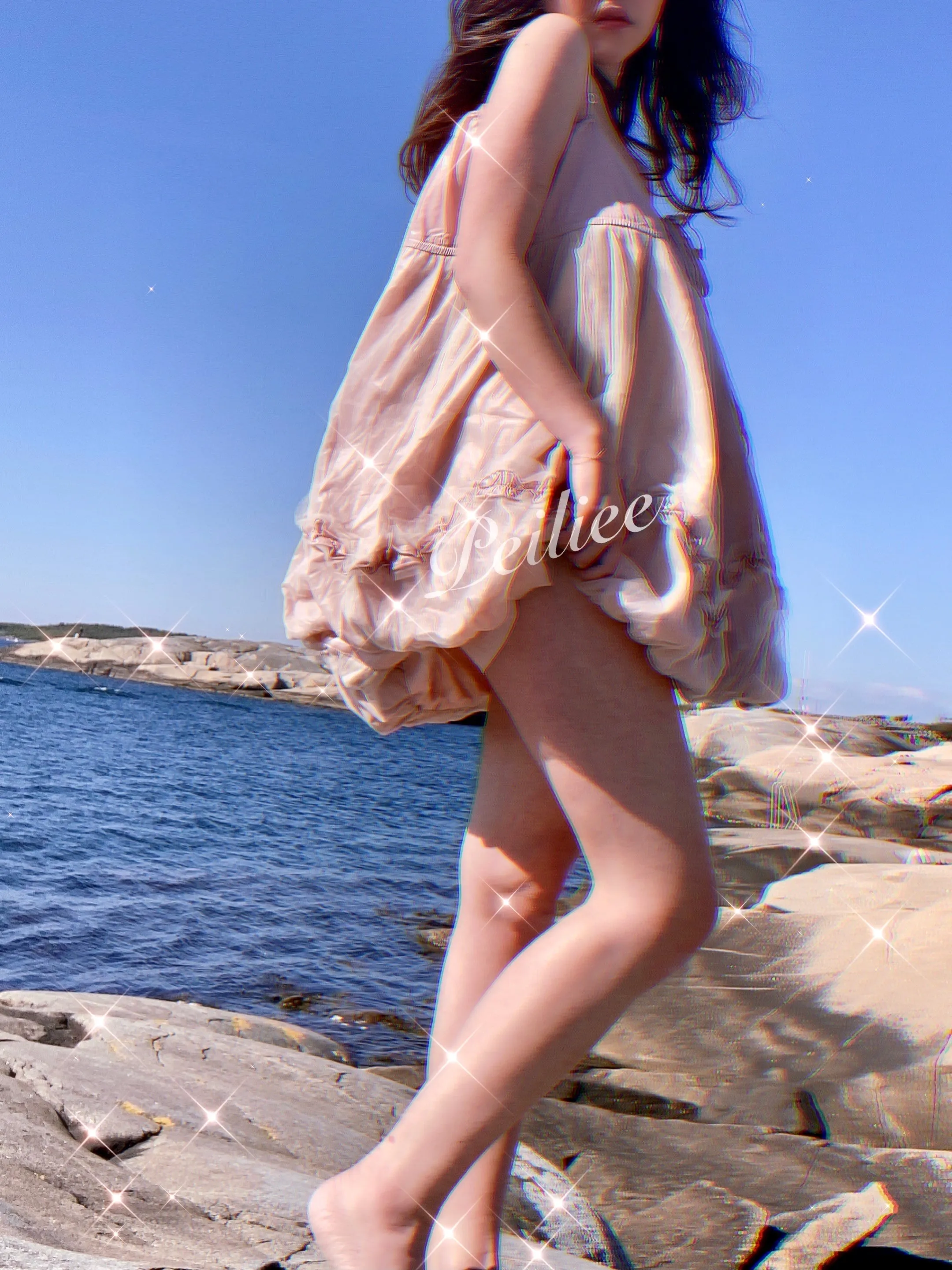[Sweden warehouse] Escaped Bunny In Peach Flower Garden Dress (designer Arilf)