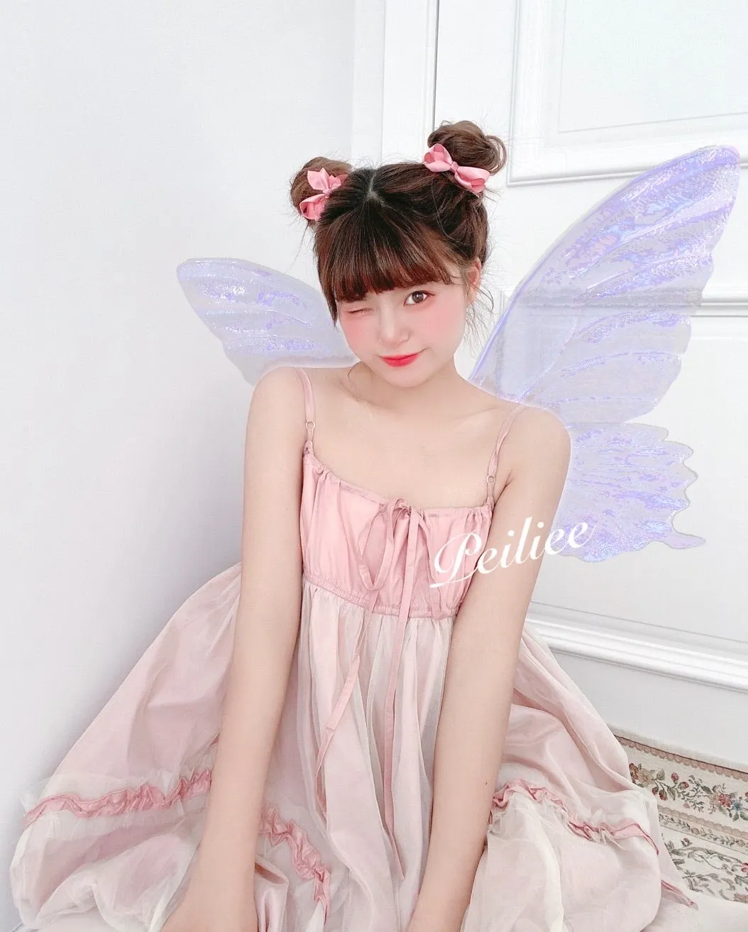 [Sweden warehouse] Escaped Bunny In Peach Flower Garden Dress (designer Arilf)